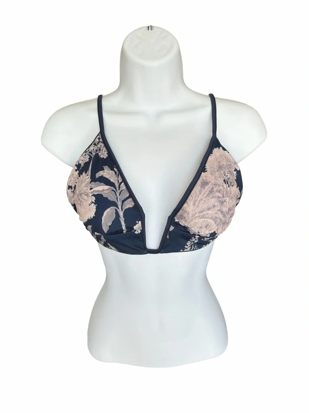 MAAJI Deep V Neck Tassel Bikini Top size large